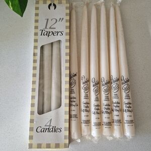 12" taper Candles elegant vintage original packed